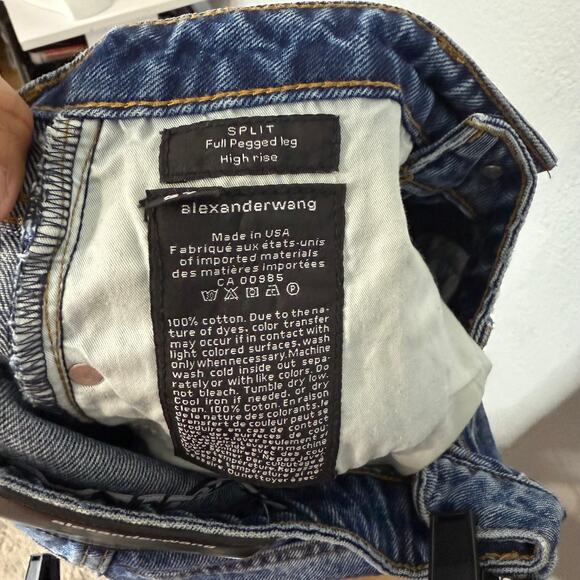 Alexander Wang Full Pegged Leg High Rise Size 27 - Picture 8 of 12